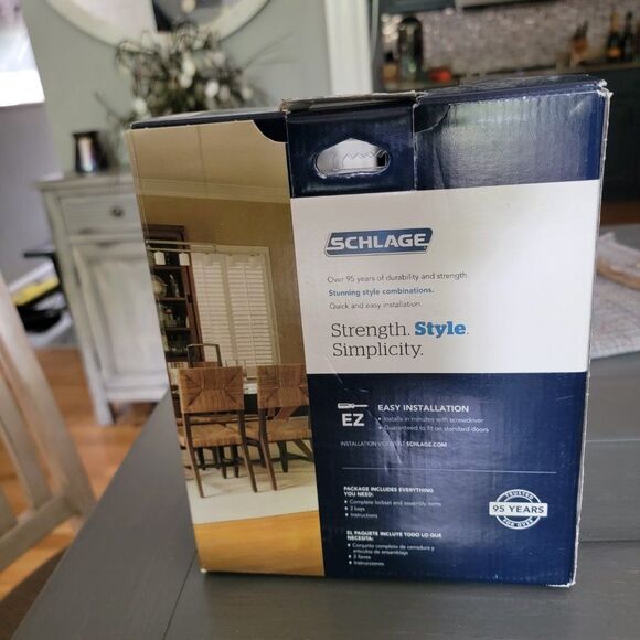 Schlage Fb50 V ACC 619 B60 Single Cylinder Deadbolt and F51 Keyed Entry … - Picture 9 of 10